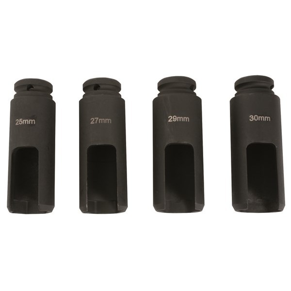 LASER Diesel Injector Nozzle Sockets 1/2in. Drive 4 Piece [4843]