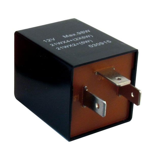 CAMBIARE Flasher Relay – 12V – 92A – 3-Pin – Plug Type [VE725023]