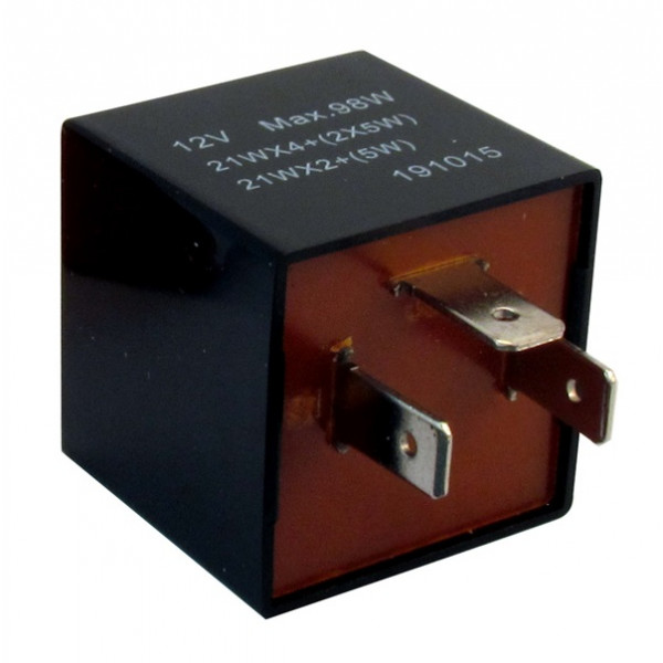 CAMBIARE Flasher Relay – 12V – 92A – 3-Pin – Plug Type [VE725027]