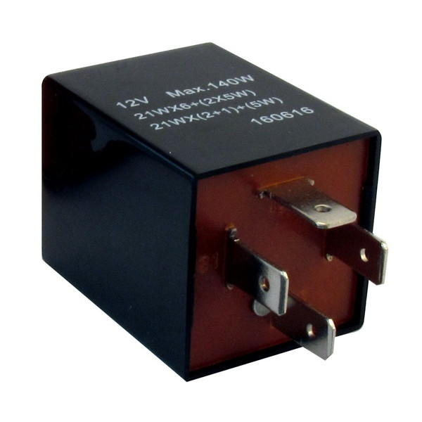 CAMBIARE Flasher Relay – 12V – 126A – 4-Pin – Plug Type [VE725031]