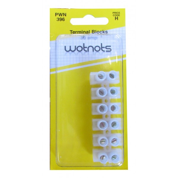 WOT-NOTS Wiring Connectors – Clear – 30A Terminal Block [PWN396]