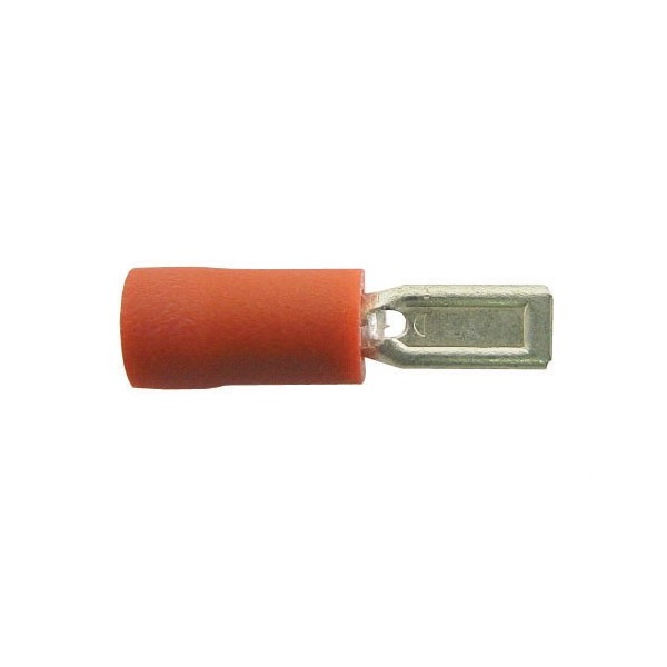 WOT-NOTS Wiring Connectors – Red – Male Slide-On – 2.8mm – Pack of 25 [PWN770]