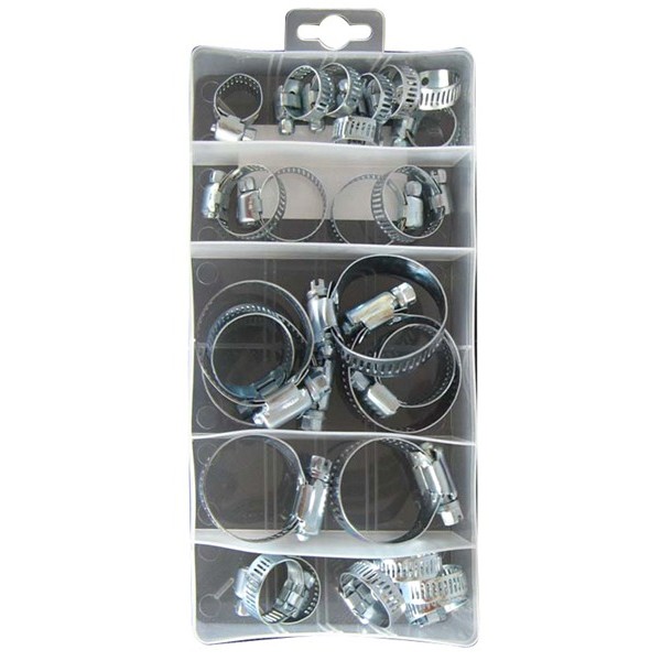 PEARL CONSUMABLES Assorted M/S Hose Clips – Box of 26 [PXP133]