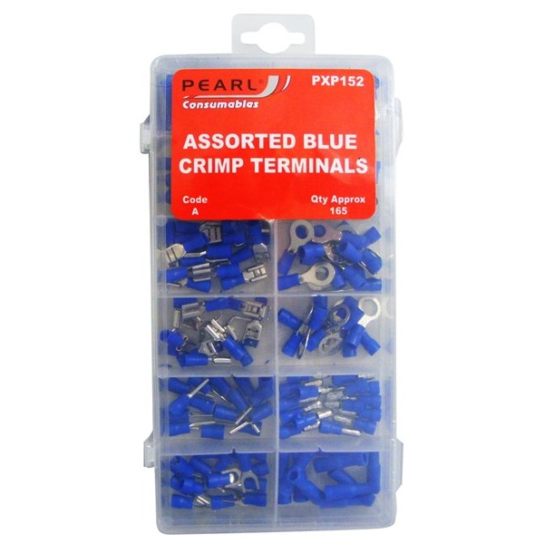 PEARL CONSUMABLES Wiring Connectors – Blue – Assorted – Pack of 285 [PXP152]