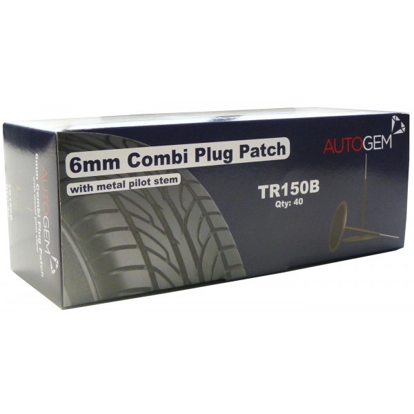 AUTOGEM Combi Plug Patches 6mm – Pack of 40 [TR150B]