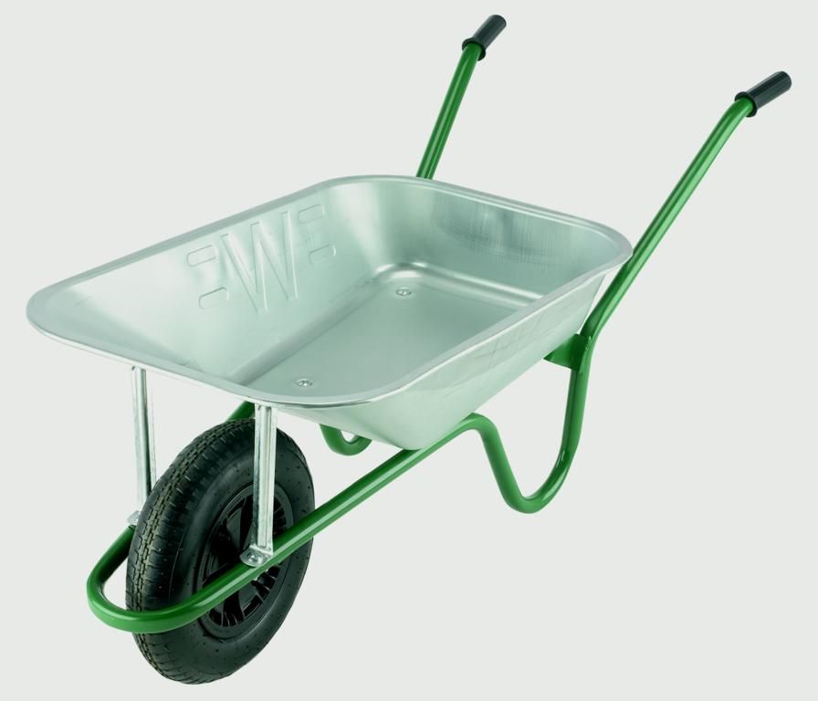 Walsall 90L Shire Builders Wheelbarrow In A Box 125kg Pneumatic Puncture Proof 
