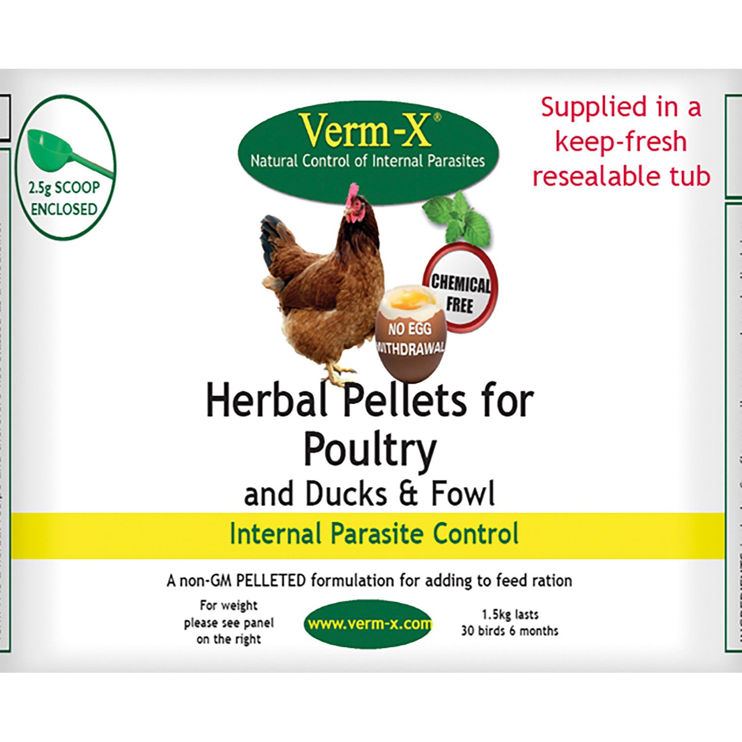 VermX Herbal Pellets For Poultry 4 KG TUB [PP 4] eBay