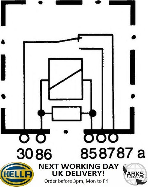 4RA 003 437-101 HELLA Relay main current 12 V