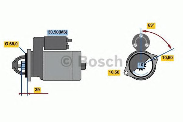 BOSCH STARTER – 0001139037