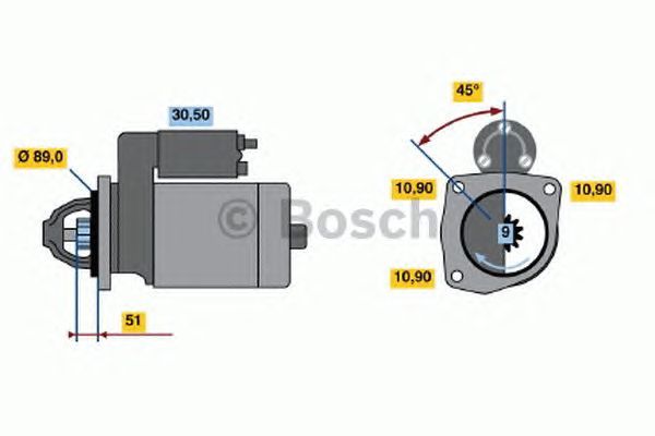 BOSCH REMAN STARTER (HGV) – 0986011280