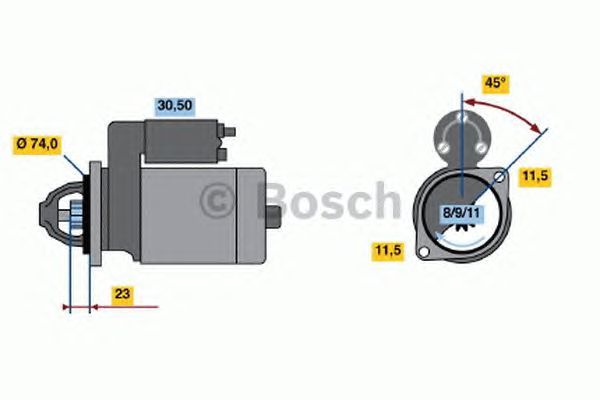 BOSCH REMAN STARTER – 0986012831