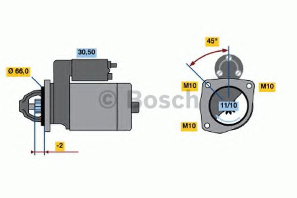 BOSCH REMAN STARTER – 0986013240