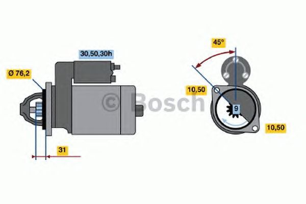 BOSCH REMAN STARTER – 0986014890