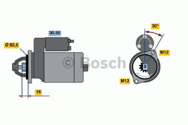 BOSCH REMAN STARTER – 0986016240