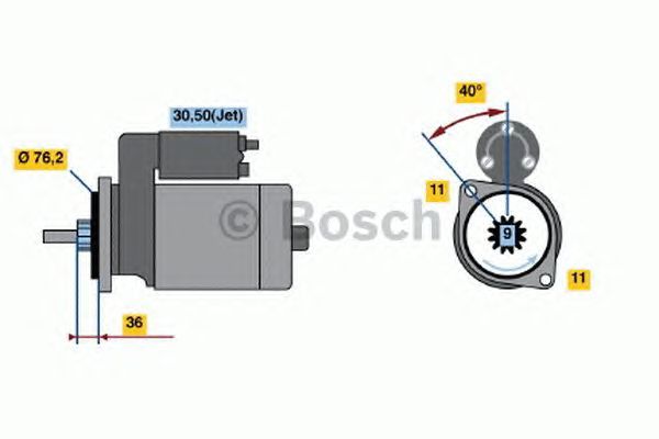 BOSCH REMAN STARTER – 0986016290