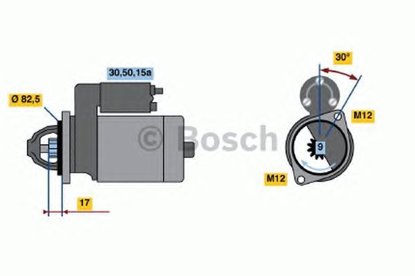 BOSCH REMAN STARTER – 0986016330