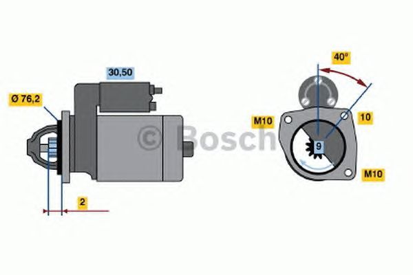 BOSCH REMAN STARTER – 0986016660