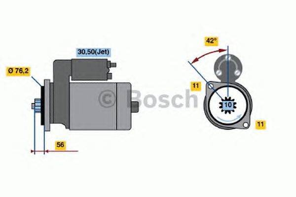 BOSCH REMAN STARTER – 0986016980