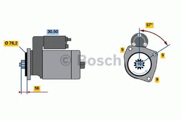 BOSCH REMAN STARTER – 0986016990