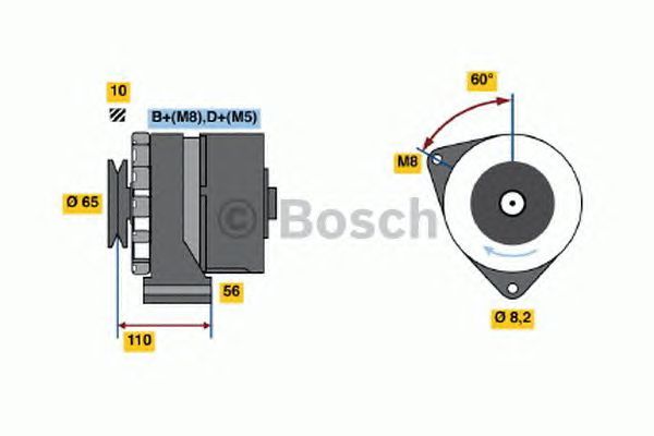 BOSCH REMAN ALTERNATOR – 0986034230