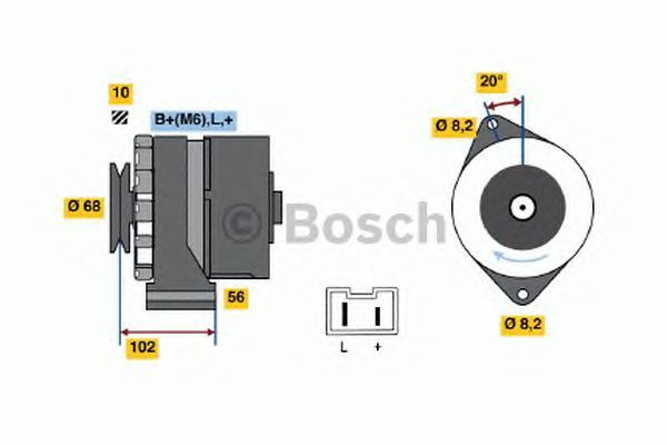 BOSCH REMAN ALTERNATOR – 0986034740