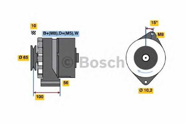 BOSCH REMAN ALTERNATOR – 0986034990