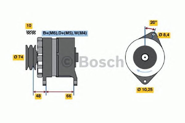 BOSCH REMAN ALTERNATOR (HGV) – 0986037221