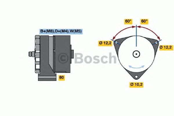 BOSCH REMAN ALTERNATOR (HGV) – 0986037410