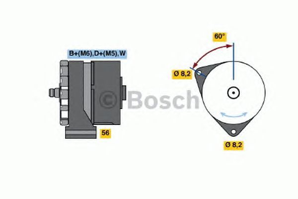 BOSCH REMAN ALTERNATOR – 0986037890