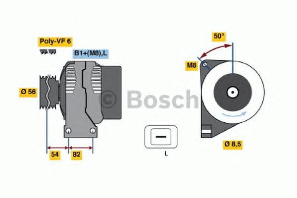 BOSCH REMAN ALTERNATOR – 0986041730