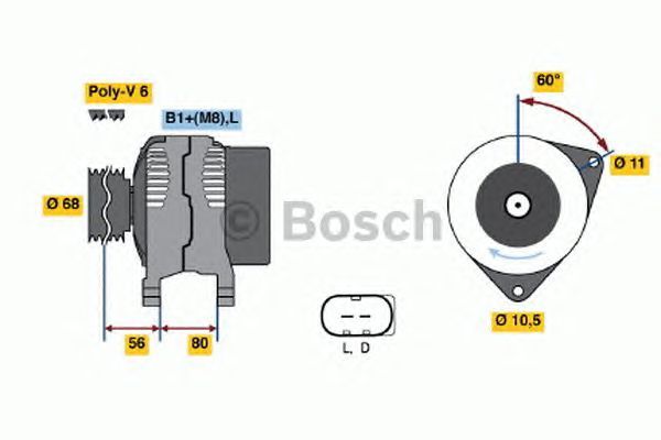 BOSCH REMAN ALTERNATOR – 0986041960