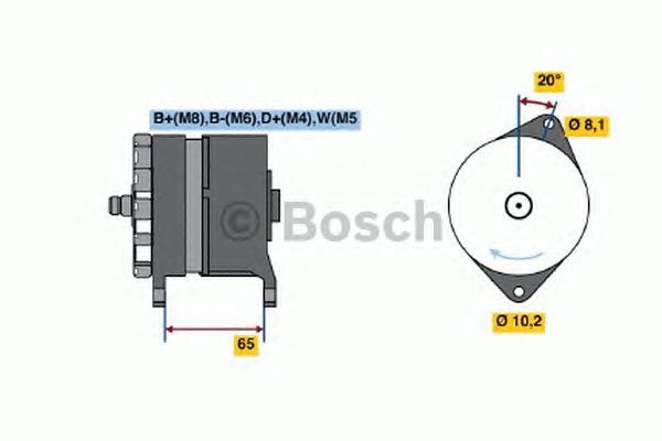 BOSCH REMAN ALTERNATOR (HGV) – 0986042350