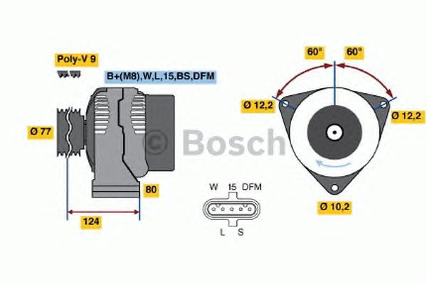 BOSCH REMAN ALTERNATOR (HGV) – 0986042360