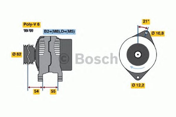 BOSCH REMAN ALTERNATOR – 0986042780