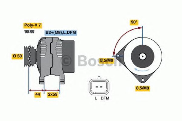 BOSCH REMAN ALTERNATOR – 0986046260