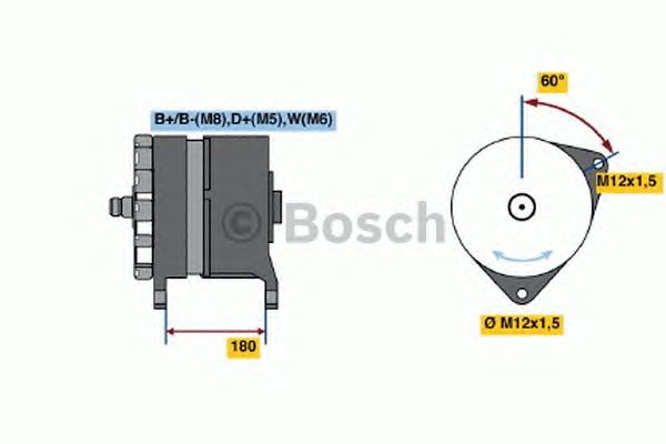 BOSCH REMAN ALTERNATOR (HGV) – 0986046550