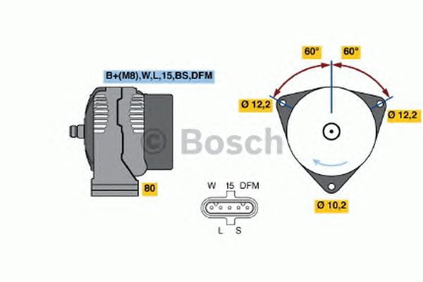 BOSCH REMAN ALTERNATOR (HGV) – 0986046560