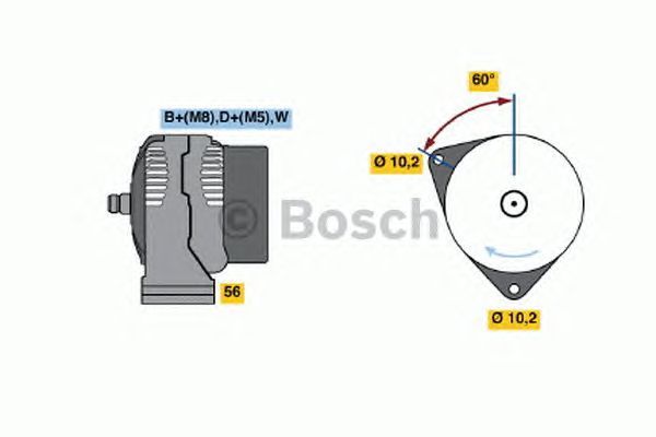 BOSCH REMAN ALTERNATOR (HGV) – 0986047210