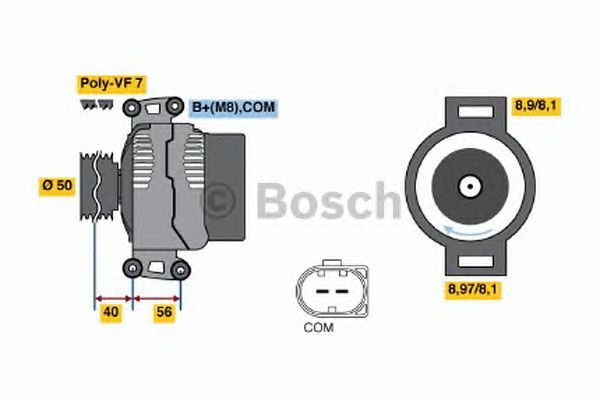 BOSCH REMAN ALTERNATOR – 0986047800