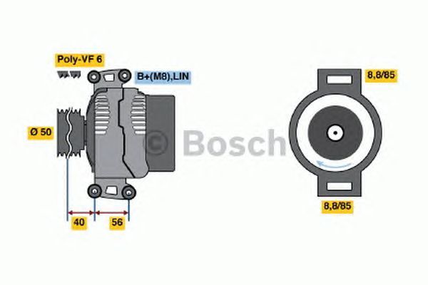 BOSCH REMAN ALTERNATOR – 0986047840