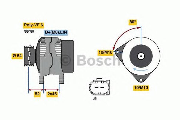 BOSCH REMAN ALTERNATOR – 0986047960