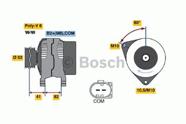 BOSCH REMAN ALTERNATOR – 0986048090