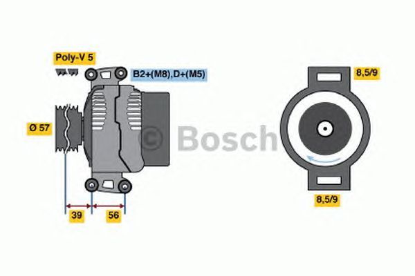 BOSCH REMAN ALTERNATOR – 0986048620