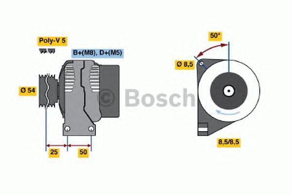 BOSCH REMAN ALTERNATOR – 0986049081