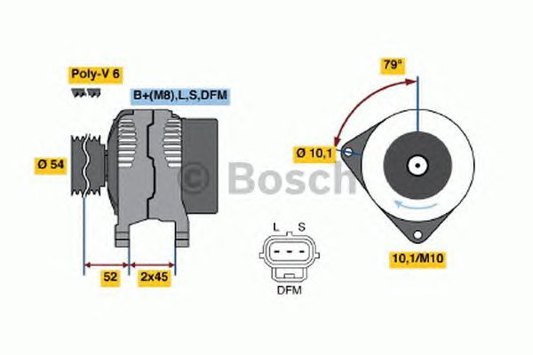 BOSCH REMAN ALTERNATOR – 0986049161