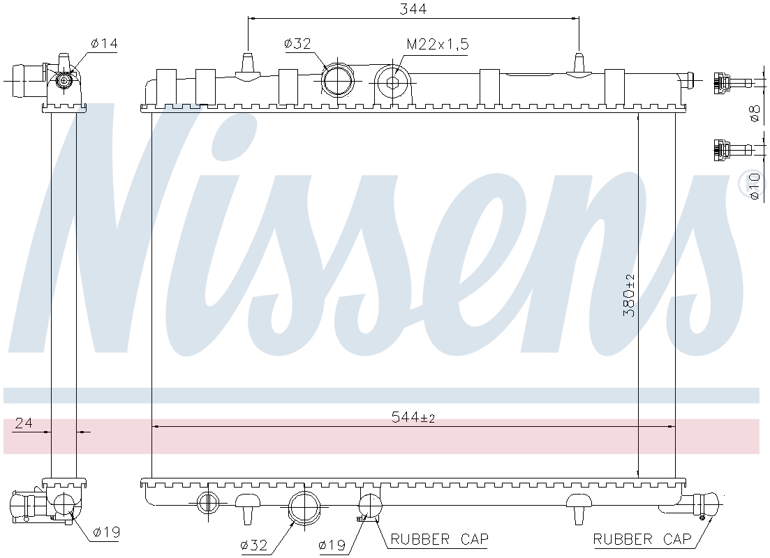 engine cooling Nissens 63502 Radiator