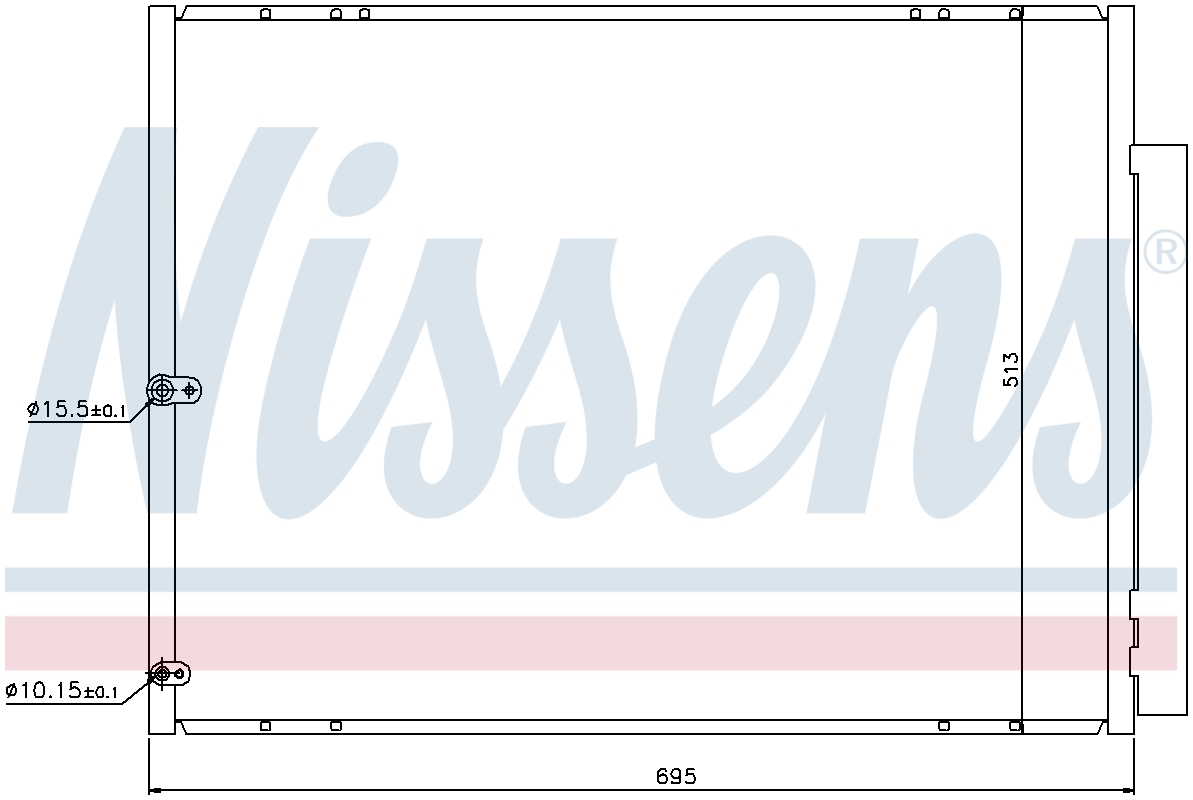 Nissens 85668 RADIATEUR VENTILATEUR JOUR OUVRABLE SUIVANT au ROYAUME-UNI!