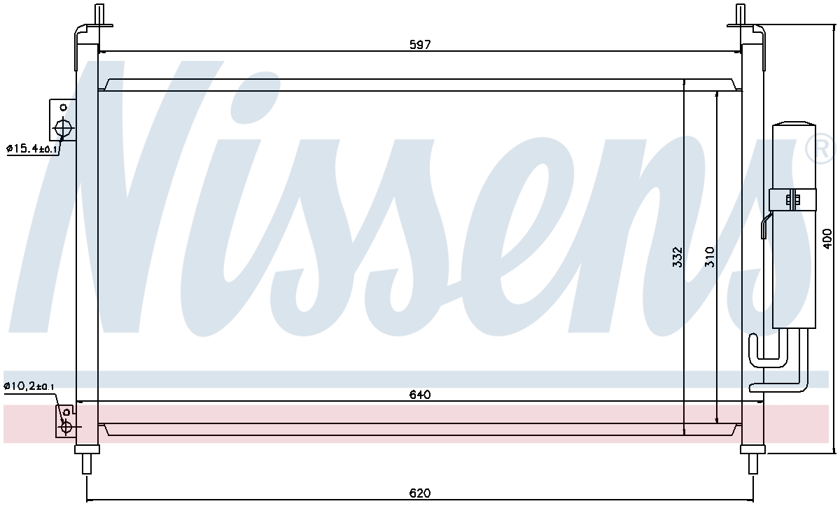 Nissens 94403 Air-détenu à condensateur Spec ordre non-UK stock