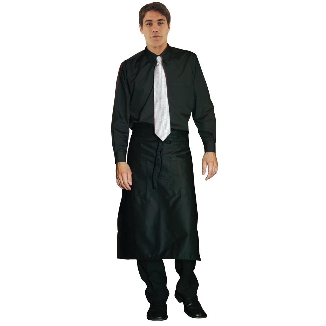 Chef Works Unisex Long Sleeve Dress Shirt Black XL – [A798-XL]