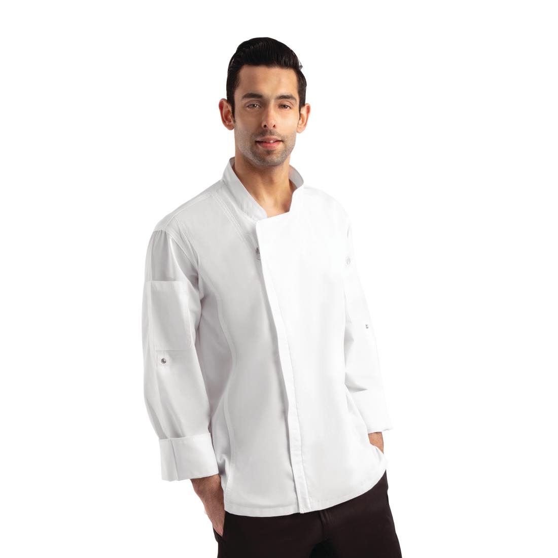 Chef Works Unisex Hartford Lightweight Chef Jacket White Size S – [BB264-S]